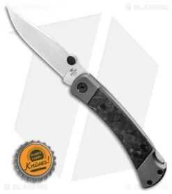 Buck Knives Buck 110 Folding Hunter Lockback Knife Marble CF (3.75" Satin) 0110CFSLE1 -Buck Knives Buck 110 Folding Hunter Lockback Knife Marble CF 3.75 Satin 0110CFSLE1 BHQ 120500 LS Bottlecap