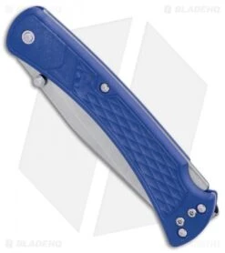 Buck Knives Buck 110 Slim Select Lockback Knife Blue GFN (3.75" Satin) 6 Buck Knives Buck 110 Slim Select Lockback Knife Blue GFN (3.75" Satin) -Buck Knives Buck 110 Hunter Select Blue GFN BHQ 88696 er spine