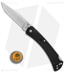 Buck Knives Buck 110 Slim Select Lockback Knife Black GFN (3.75" Satin) -Buck Knives Buck 110 Hunter Slim Pro Black GFN Satin BHQ 88669 er bottlecap
