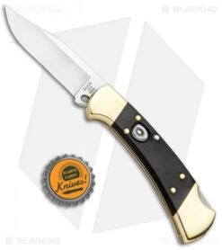 Buck Knives Buck 112 Ranger Automatic Lockback Knife Ebony (3" Satin) 0112BRSA -Buck Knives Buck 112 Ranger Auto LB Ebony Satin 0112BRSA B BHQ 87956 jr bottlecap
