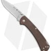 Buck Knives Buck 112 Slim Pro Lockback Knife Brown Micarta (3" Satin)