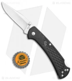 Buck Knives Buck 112 Slim Select Lockback Folding Knife Black GFN (3" Satin) -Buck Knives Buck 112 Slim Select LB Black GFN Satin BHQ 88729 jr bottlecap
