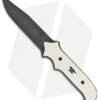 Buck Knives Buck 970 Carbon Dagger Fixed Blade Knife Ivory Micarta (4.25" Damascus)