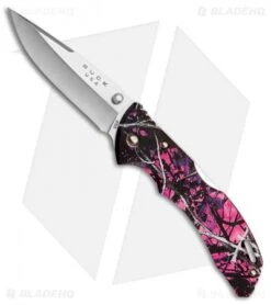 Buck Knives Buck Bantam BLW Lockback Knife Pink Muddy Girl Camo (3.125" Satin) 0285CMS31