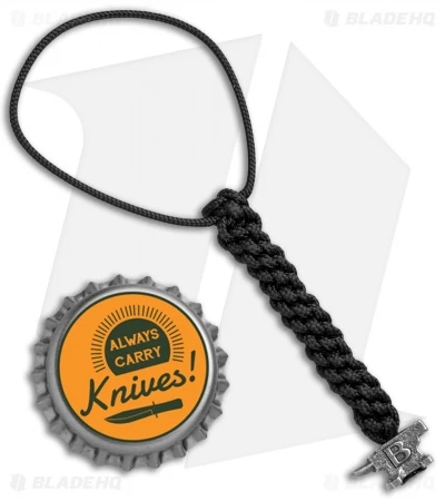 Buck Knives Buck Black 4" Lanyard W/ Mini Anvil Bead (Pewter) 2 Buck Knives Buck Black 4" Lanyard W/ Mini Anvil Bead (Pewter) - Image 2