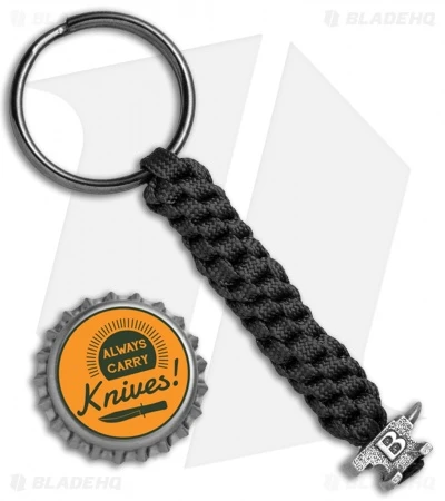 Buck Knives Buck Black Standard Key Fob W/ Anvil Bead (Pewter) 1 Buck Knives Buck Black Standard Key Fob W/ Anvil Bead (Pewter)