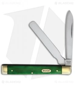 Buck Knives Buck 12621 Doctor's Folding Knife Green Bone (2.8" Spear Point/Spatula)