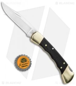 Buck Knives Buck 110 Folding Hunter Lockback Knife Ebony (3.75" Satin) 0110BRSFG 9 Buck Knives Buck 110 Folding Hunter Lockback Knife Ebony (3.75" Satin) 0110BRSFG -Buck Knives Buck Folding Hunter Macassar BHQ 41172 jr bottlecap