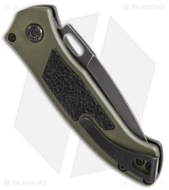 Buck Knives Buck Impact Automatic Knife OD Green (3.125" Black SW) 0898GRS -Buck Knives Buck Impact Automatic OD Green black sw 0898GRS BHQ 51277 er side