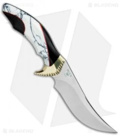 Buck Knives Buck Kalinga L.E. Legacy Fixed Blade White Turquoise/Buffalo Horn (4.8" Satin) 5 Buck Knives Buck Kalinga L.E. Legacy Fixed Blade White Turquoise/Buffalo Horn (4.8" Satin) -Buck Knives Buck Kalinga L.E. Legacy White Turquoise Buffalo Horn Satin 0408BFSLE BHQ 79539 jr spine