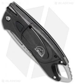 Buck Knives Buck Lumina LED Liner Lock Knife Smoke (3" Satin Serr) -Buck Knives Buck Lumina LED LL Smoke Satin Serr BUCK 777 SMK 0 BHQ 71290 jr spine