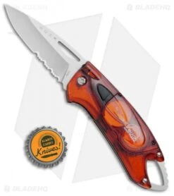 Buck Knives Buck Lumina LED Liner Lock Knife Translucent Red (3" Satin Serr) 8 Buck Knives Buck Lumina LED Liner Lock Knife Translucent Red (3" Satin Serr) -Buck Knives Buck Lumina LED LL Translucent Red Satin Serr B777 RD 0 BHQ 71289 jr bottlecap