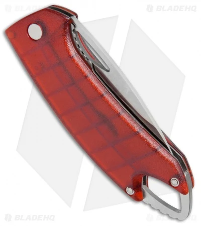 Buck Knives Buck Lumina LED Liner Lock Knife Translucent Red (3" Satin Serr) 1 Buck Knives Buck Lumina LED Liner Lock Knife Translucent Red (3" Satin Serr)