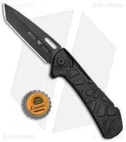 Buck Knives Buck Marksman Tanto Folding Knife (3.5" Black) 0831BKS-B -Buck Knives Buck Marksman Tanto Black SW 0831BKS1 B BHQ 97200 jr bottlecap