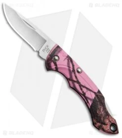 Buck Knives Buck Nano Bantam Lockback Knife Pink Mossy Oak Camo (1.88" Satin) 0283CM10-B