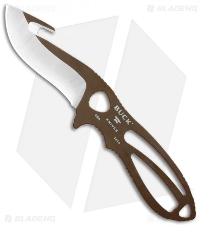 Buck Knives Buck PakLite Large Skinner Guthook Fixed Blade Knife (3.5" Satin) Brown 0141BRG 1 Buck Knives Buck PakLite Large Skinner Guthook Fixed Blade Knife (3.5" Satin) Brown 0141BRG