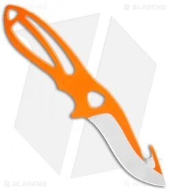 Buck Knives Buck PakLite Large Skinner Guthook Fixed Blade Knife Orange (3.5" Satin)0141ORG1 -Buck Knives Buck PackLite Large skinner guthook Orange Satin 0141ORG1 BHQ 106684 jr spine