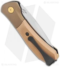 Buck Knives Buck Paradigm Shift Automatic Knife Brown G-10 (3" Satin) -Buck Knives Buck Paradigm Shift Auto Brown G 10 Satin BHQ 120604 jr side