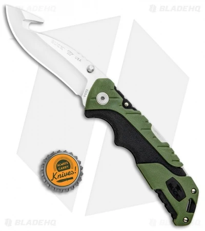 Buck Knives Buck Pursuit Large Guthook Lockback Knife Green GFN (3.5" Satin) 0660GRG 5 Buck Knives Buck Pursuit Large Guthook Lockback Knife Green GFN (3.5" Satin) 0660GRG - Image 5