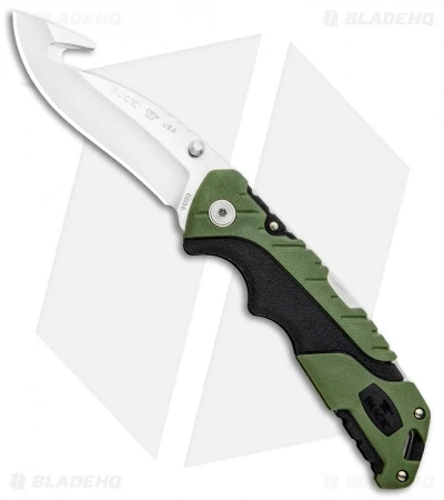 Buck Knives Buck Pursuit Large Guthook Lockback Knife Green GFN (3.5" Satin) 0660GRG 1 Buck Knives Buck Pursuit Large Guthook Lockback Knife Green GFN (3.5" Satin) 0660GRG