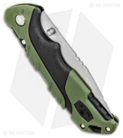 Buck Knives Buck Pursuit Large Lockback Knife Green GFN (3.625" Satin) 0659GRS -Buck Knives Buck Pursuit Large LB Green GFN Satin 0659GRS BHQ 92944 jr side