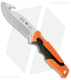 Buck Knives Buck Pursuit Pro Large Gut Hook Fixed Blade Knife (3.5" Satin S35VN) 0657ORG