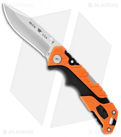 Buck Knives Buck Pursuit Pro Small Lockback Knife Orange (3.75" Satin S35VN) 0661ORS 1 Buck Knives Buck Pursuit Pro Small Lockback Knife Orange (3.75" Satin S35VN) 0661ORS