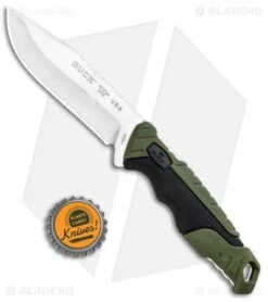 Buck Knives Buck Pursuit Small Fixed Blade Knife Green GFN (3.75" Satin) 0658GRS -Buck Knives Buck Pursuit Small Fixed Green GFN Satin 0658GRS BHQ 92943 jr bottlecap