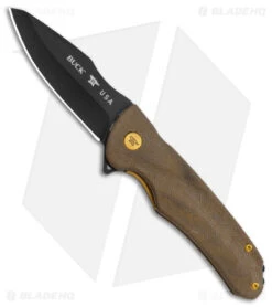 Buck Knives Buck Sprint OPS Liner Lock Knife Pro 2022 Limited Ed Green Micarta (3" Black)