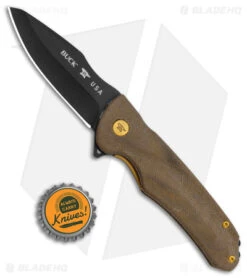 Buck Knives Buck Sprint OPS Liner Lock Knife Pro 2022 Limited Ed Green Micarta (3" Black) -Buck Knives Buck Sprint OPS LL Pro 2022 Limited Edition Green Micarta Black BHQ 156408 jr bottlecap