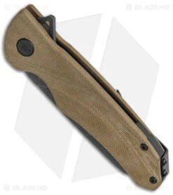 Buck Knives Buck Sprint OPS Liner Lock Knife Pro Green Canvas Micarta (3" Black) 0843GRS -Buck Knives Buck Sprint OPS LL Pro Green Canvas Micartra Black 0843GRS BHQ 146044 jr spine