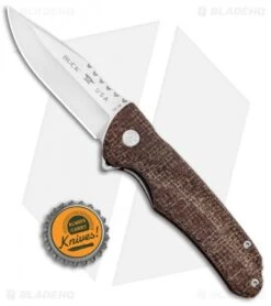 Buck Knives Buck Sprint Pro Liner Lock Knife Burlap Micarta (3" Satin) 0841BRS -Buck Knives Buck Sprint Pro LL Burlap Micarta Satin 0841BRS BHQ 92949 jr bottlecap