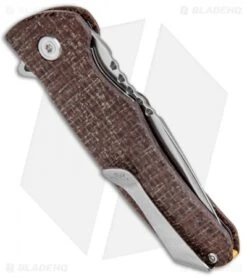 Buck Knives Buck Sprint Pro Liner Lock Knife Burlap Micarta (3" Satin) 0841BRS -Buck Knives Buck Sprint Pro LL Burlap Micarta Satin 0841BRS BHQ 92949 jr side