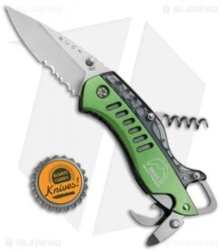 Buck Knives Buck Summit Liner Lock Knife Multi-Tool Green (2.5" Satin Serr) 7 Buck Knives Buck Summit Liner Lock Knife Multi-Tool Green (2.5" Satin Serr) -Buck Knives Buck Summit LL Multi Tool Green Serr 7600 GRX BHQ 71303 jr bottlecap