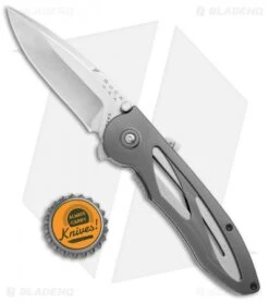 Buck Knives Tempest Liner Lock Knife Dark Gray (3.12" Satin) -Buck Knives Buck Tempest LL Dark Gray Satin 0296GYS B BHQ 2198 jr bottlecap