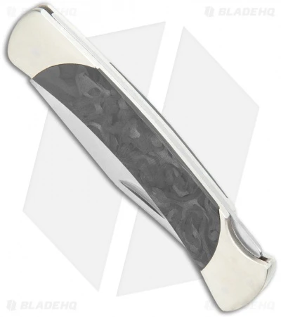 Buck Knives Buck The 55 Lockback Knife Marble CF/Nickel Silver (2.375" Satin S30V) 2 Buck Knives Buck The 55 Lockback Knife Marble CF/Nickel Silver (2.375" Satin S30V) - Image 2