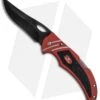 Buck Knives Buck Volt Lock Back Knife Red Aluminum (3.25" Black)