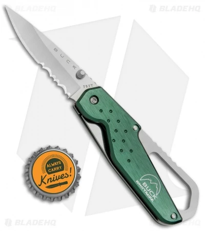 Buck Knives Buck Whittaker Approach Liner Lock Knife OD Green (2.625" Satin Serr) 4 Buck Knives Buck Whittaker Approach Liner Lock Knife OD Green (2.625" Satin Serr) - Image 4