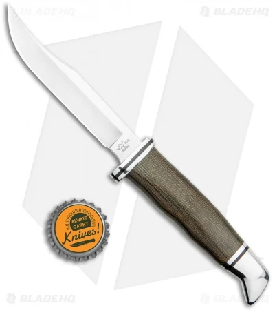 Buck Knives Buck Woodsman Pro Fixed Blade Knife Green Micarta (4" Satin) 4 Buck Knives Buck Woodsman Pro Fixed Blade Knife Green Micarta (4" Satin) - Image 4