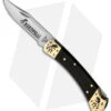 Buck Knives Yellowhorse Custom Buck 110 Kokopelli Lockback Knife Ebony Wood (3.8" Satin)