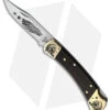 Buck Knives Yellowhorse Custom Buck 110 Chief Lockback Knife Ebony Wood (3.8" Satin)