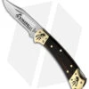 Buck Knives Yellowhorse Custom Buck 112 Kokopelli Lockback Knife Ebony Wood (3" Satin)