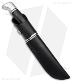 Buck Knives Buck 117 Brahma Fixed Blade Knife Black Phenolic (4.5" Satin) 0117BKS-B -Buck Knives buck 117 Brahma fixed blade Black phenolic satin BHQ 179259 jr sheath