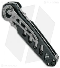 Buck Knives Buck 183 Alpha Crosslock Knife Orange W/Saw & Gut Hook Blade (3" Satin) 0183ORS1 -Buck Knives buck alpha crosslock green 183grs b side