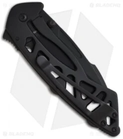 Buck Knives Buck Bones Frame Lock Knife (3" Black Serr) 0870BKX-B 3 Buck Knives Buck Bones Frame Lock Knife (3" Black Serr) 0870BKX-B -Buck Knives buck bones 0870bkx b cat3595 back