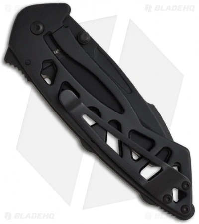 Buck Knives Buck Bones Frame Lock Knife (3" Black Serr) 0870BKX-B 2 Buck Knives Buck Bones Frame Lock Knife (3" Black Serr) 0870BKX-B - Image 2