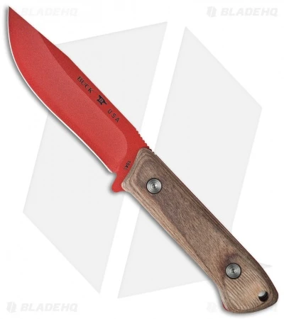 Buck Knives Buck Compadre Camp Knife Walnut Dymondwood (4.5" Red) 0104WAS 1 Buck Knives Buck Compadre Camp Knife Walnut Dymondwood (4.5" Red) 0104WAS