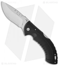 Buck Knives Buck Folding Omni Hunter 12PT Knife Black (4" Satin Plain) 0397BKS