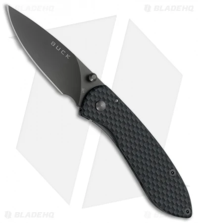 Buck Knives Buck Nobleman Frame Lock Knife Sim Carbon Fiber (2.625" Gray) 0327CFS 1 Buck Knives Buck Nobleman Frame Lock Knife Sim Carbon Fiber (2.625" Gray) 0327CFS