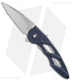 Buck Knives Buck Rush Spring Assisted Knife Blue Aluminum (2.5" Satin) 0290BLS1
